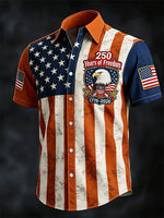 Men's America 250th Anniversary Flag Shirt