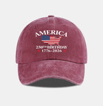 USA 250th Birthday Vintage Dad Hat