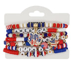 USA Flag Independence Day Bracelet