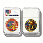 America Gold-Plated Commemorative Coin With Case