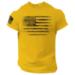 Men's USA Flag Gym T-Shirt