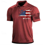 Men’s American Flag Polo Shirt