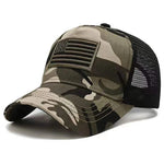 USA Flag Tactical Mesh Trucker Cap
