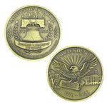 250th Anniversary Liberty Bell Eagle Challenge Coin - Copy