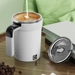 380ml Automatic Stirring Coffee Cup Electric Magnetic Rechargeable with Temp Display Stirrer for Travel Home Hotel Business Trip