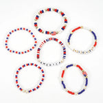 USA Flag Independence Day Bracelet