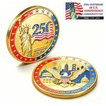 America Gold-Plated Commemorative Coin With Case