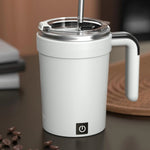 380ml Automatic Stirring Coffee Cup Electric Magnetic Rechargeable with Temp Display Stirrer for Travel Home Hotel Business Trip