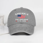 USA 250th Birthday Vintage Dad Hat