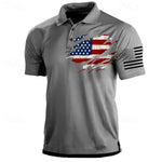 Men’s American Flag Polo Shirt