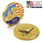 America Gold-Plated Commemorative Coin With Case