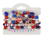 USA Flag Independence Day Bracelet