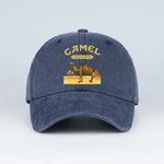 Vintage Camel Desert Scene Baseball Cap