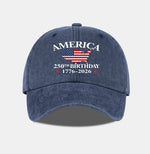 USA 250th Birthday Vintage Dad Hat