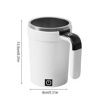 380ml Automatic Stirring Coffee Cup Electric Magnetic Rechargeable with Temp Display Stirrer for Travel Home Hotel Business Trip