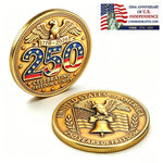 America Gold-Plated Commemorative Coin With Case