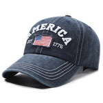 Vintage America 1776 Flag Embroidered Dad Hat