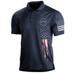 Men's Star Flag Golf Polo Shirt
