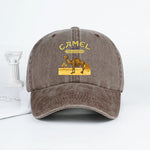 Vintage Camel Desert Scene Baseball Cap