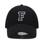 Initial Letter Embroidered Baseball Cap