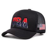 USA Side Embroidered Flag Baseball Cap