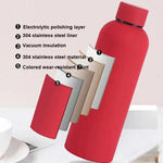 500ML Large Capacity Insulated Water Bottle Stainless Steel Vacuum Flask American Style Small Mouth Sports Insulated Coffee Mug