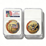 America Gold-Plated Commemorative Coin With Case
