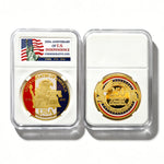 America Gold-Plated Commemorative Coin With Case