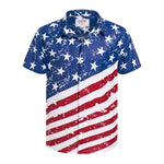 Men's American Flag Hawaiian Shirt
