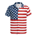 Men's American Flag Hawaiian Shirt