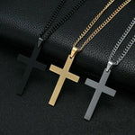 Metal Cross Pendant Necklace