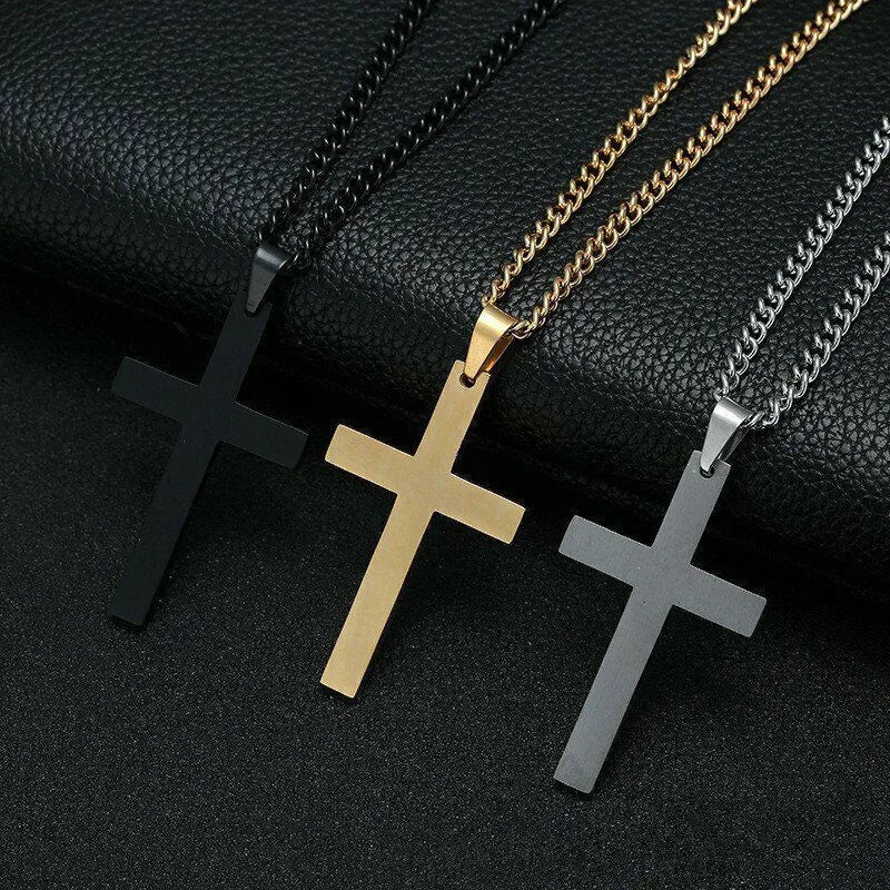 Metal Cross Pendant Necklace