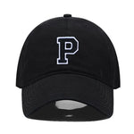 Initial Letter Embroidered Baseball Cap