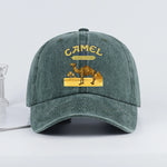 Vintage Camel Desert Scene Baseball Cap