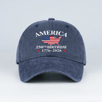 USA 250th Birthday Vintage Dad Hat