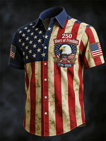 Men's America 250th Anniversary Flag Shirt