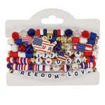 USA Flag Independence Day Bracelet