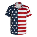 Men's American Flag Hawaiian Shirt