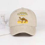 Vintage Camel Desert Scene Baseball Cap