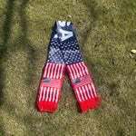 American Flag Satin Scarf