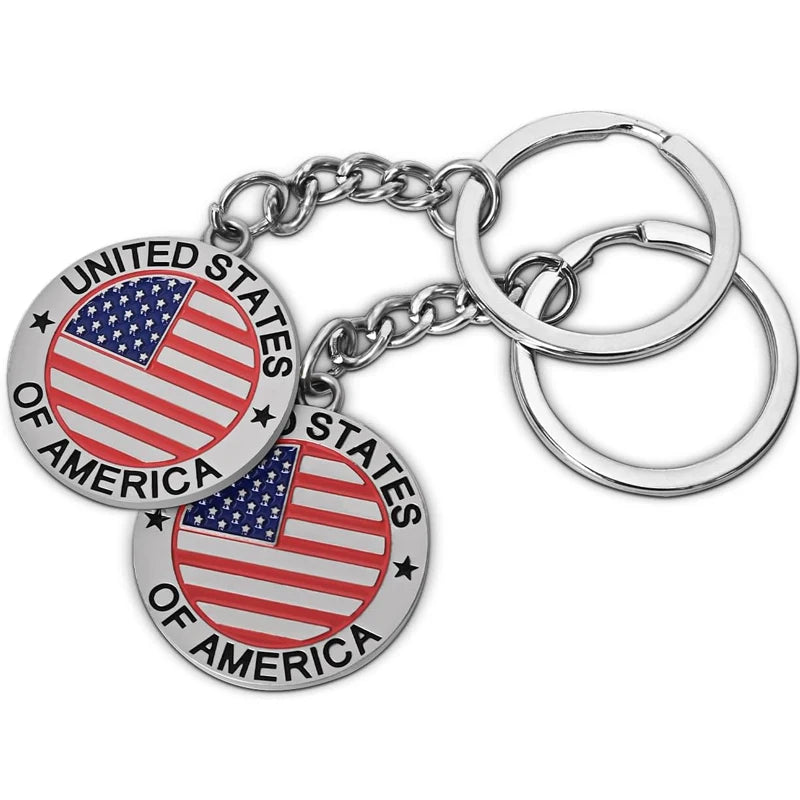 USA Flag Souvenir Keychain