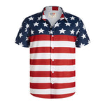 Men's American Flag Hawaiian Shirt