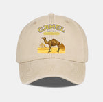 Vintage Camel Desert Scene Baseball Cap