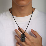USA Flag Bible Verse Cross Necklace