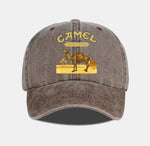 Vintage Camel Desert Scene Baseball Cap
