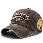 Vintage Letter Embroidered Snapback Cap