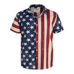 Men's American Flag Hawaiian Shirt