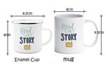 American flag enamel cup coffee cup usa couple mug personality camping campfire beer tea cup original breakfast cup