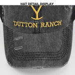 Distressed Western Ranch Ponytail Cap