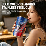 USA 250th Anniversary Color Changing Cup 1776-2026 Patriotic Stainless Steel Tumbler American Independence Day Gift Mug